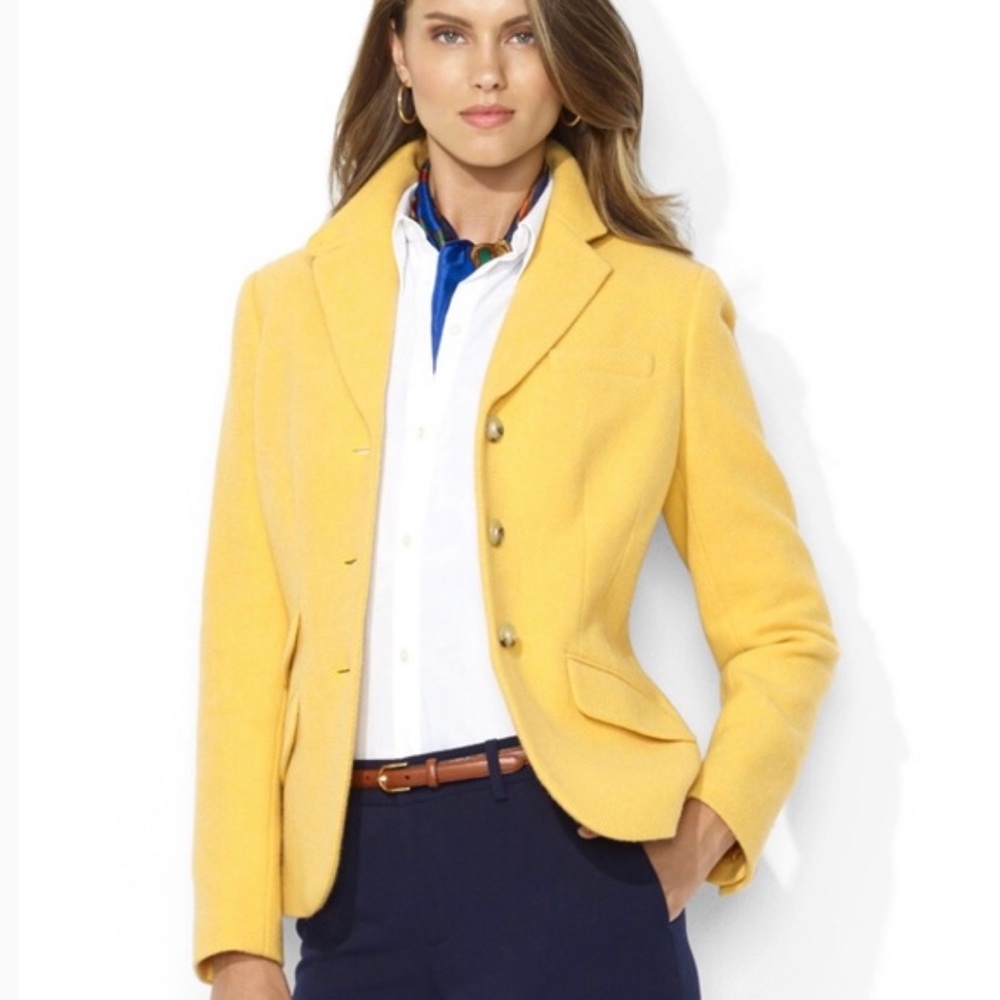 LAUREN Ralph Lauren Yellow Blazer